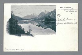 1900 SILSERSEE, RÜCKS. UPU FRANKATUR
