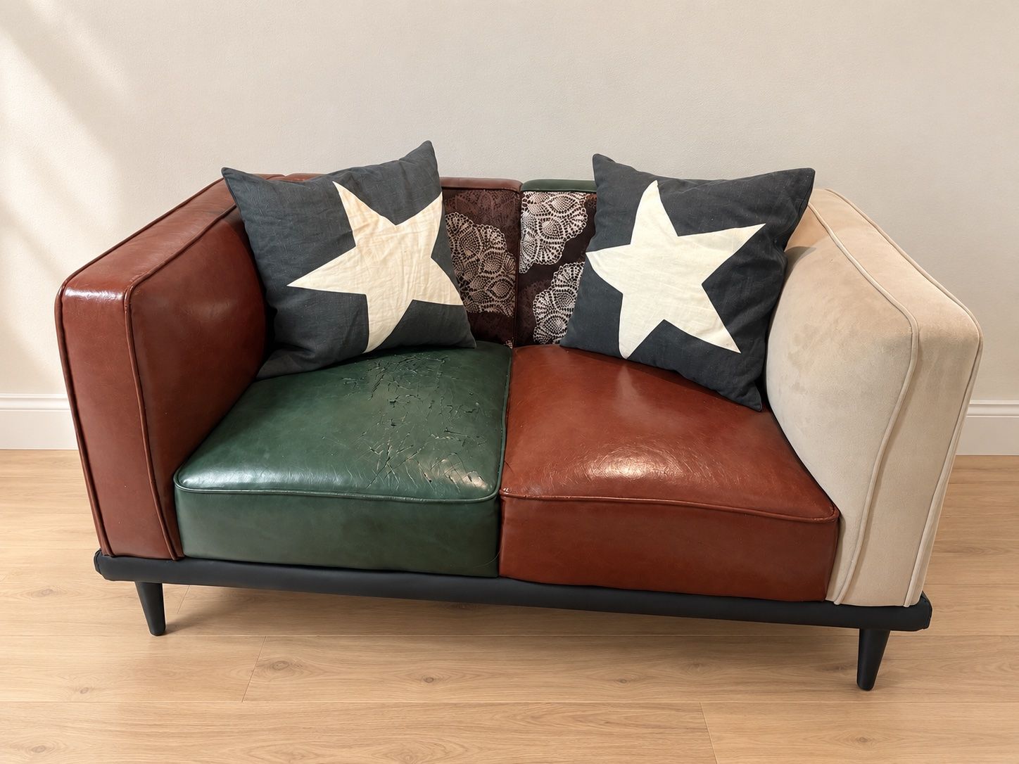 Mutoni Sofas: Design Sofa Patchwork Leder Mix mehrfarbig gebraucht – D'occasion à Rickenbach SO par ABCDE12 2