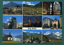Brig, Wallis, Mehrbilderkarte, ungelaufen, Grossformat