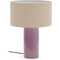 Kave Home Tischlampe Toneric aus Keramik mit lila Finish