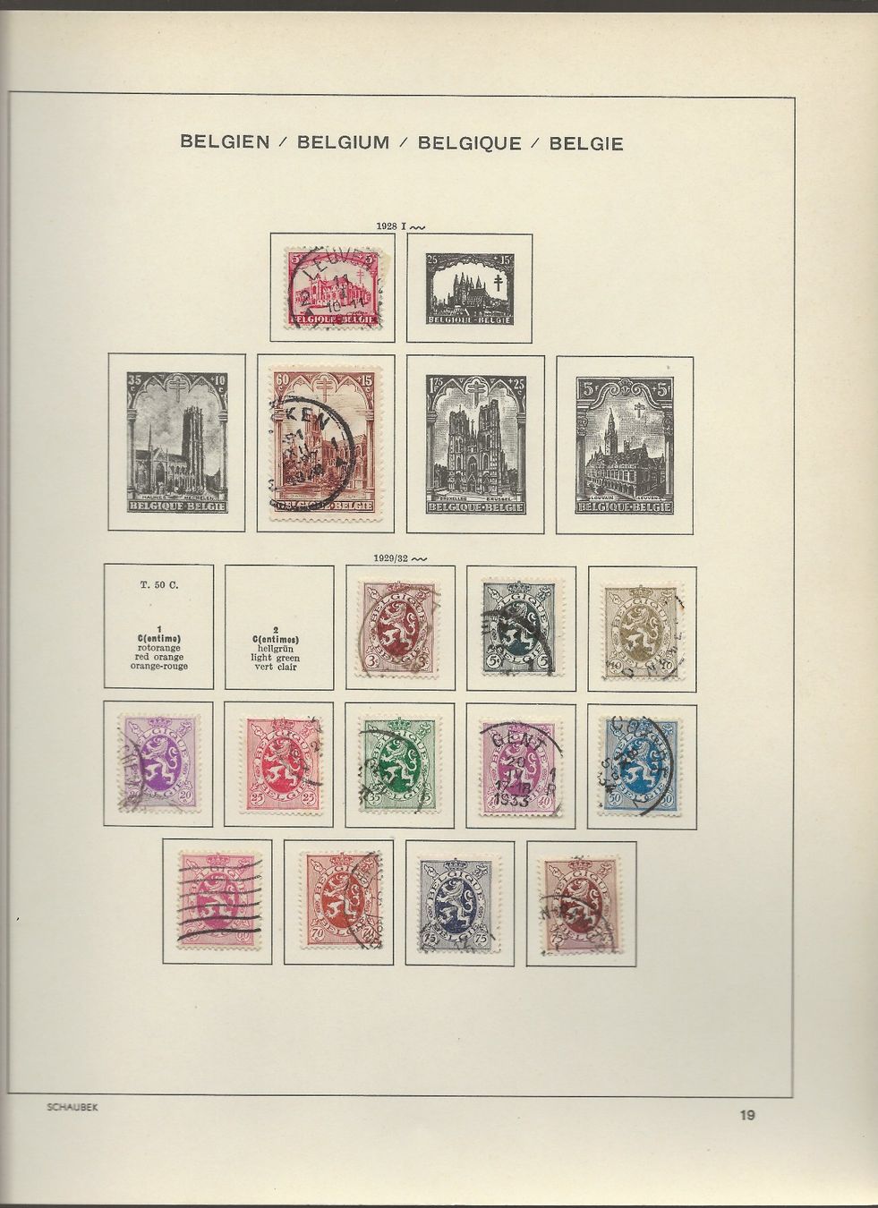 Tutti i francobolli: Marken Belgien  1920 bis 1930 – Usato da Au ZH venduto da xelagreb01 6
