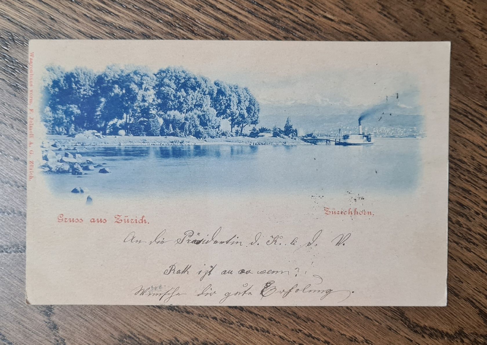 Cartoline postali: Gruss von Zürich 1901 – Usato da Ebikon venduto da Donar50