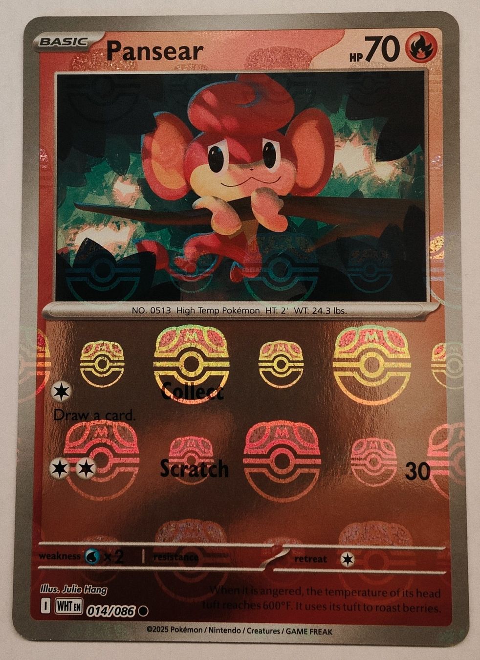 Pokémon Carte collezionabili: Pansear Masterball - BLK 014/086 - EN – Usato da Suhr venduto da kingj01