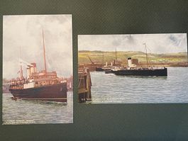 2 antike AK aus England: Steamer Onward (1905) + SS Dover