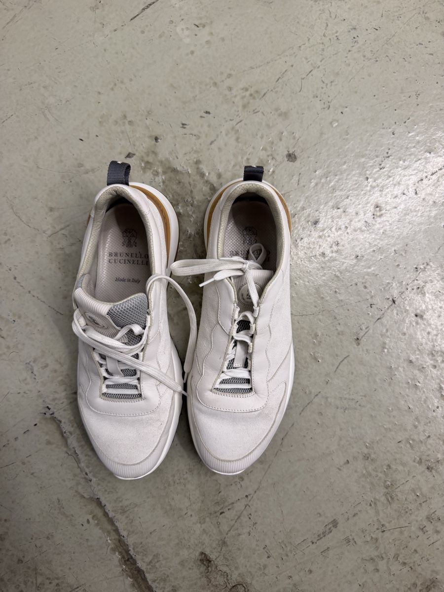 Brunello Cucinelli Scarpe da uomo: Baskets Brunello Cucinelli blanc taille 42 – Usato da Lausanne venduto da ordinaire 3
