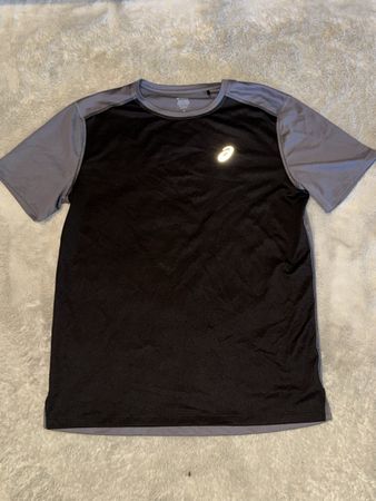 T-shirt de sport homme Asics noir/gris taille M bon état