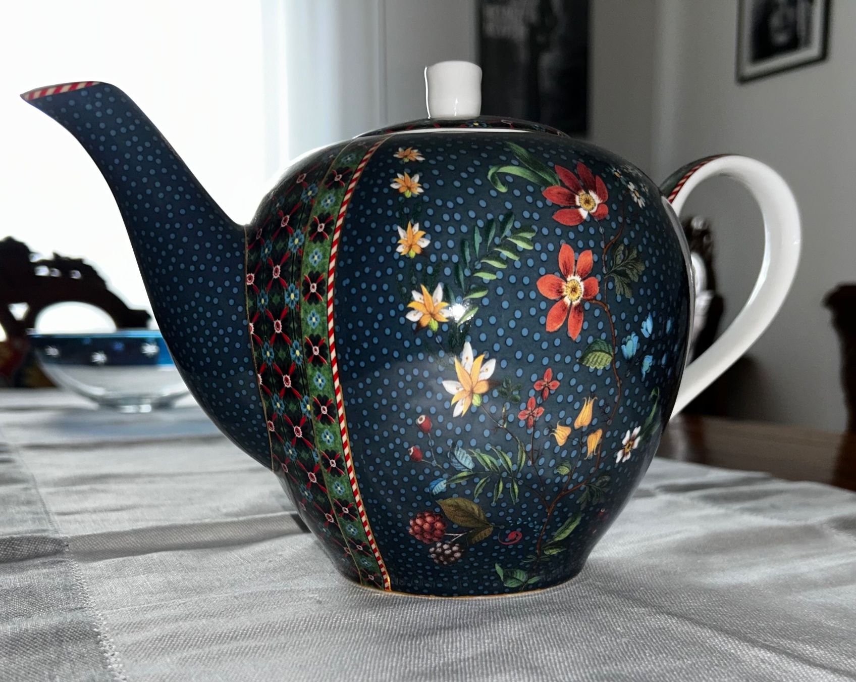 Teiere: Teekanne Pip Studio blau 1,6l neu – Nuovo e nell'imballaggio originale da Bern venduto da juline