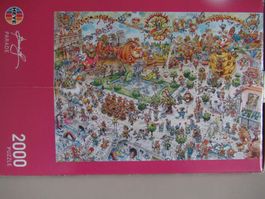 Heye Puzzle 2000 Teile Parade komplett inkl. Poster selten