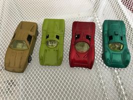 Rar Set 4 Tintoys Race Car (Mercedes, Ferrari, Howmet) 70er