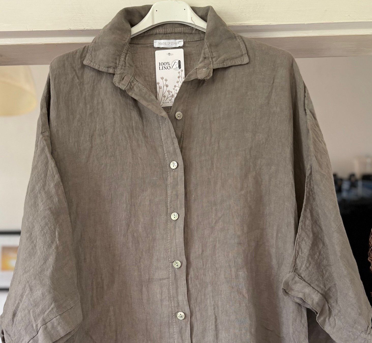 Camicette: OVERSIZE CHEMISE EN LIN! M – Nuovo e nell'imballaggio originale da Locarno venduto da NicoNion 4