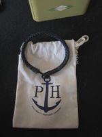 Armband Paul Hewitt Leder schwarz geflochten neuwertig