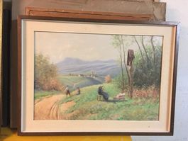 Mgisches verführerisches Tal mit strahlender Sonne  Bild Sig