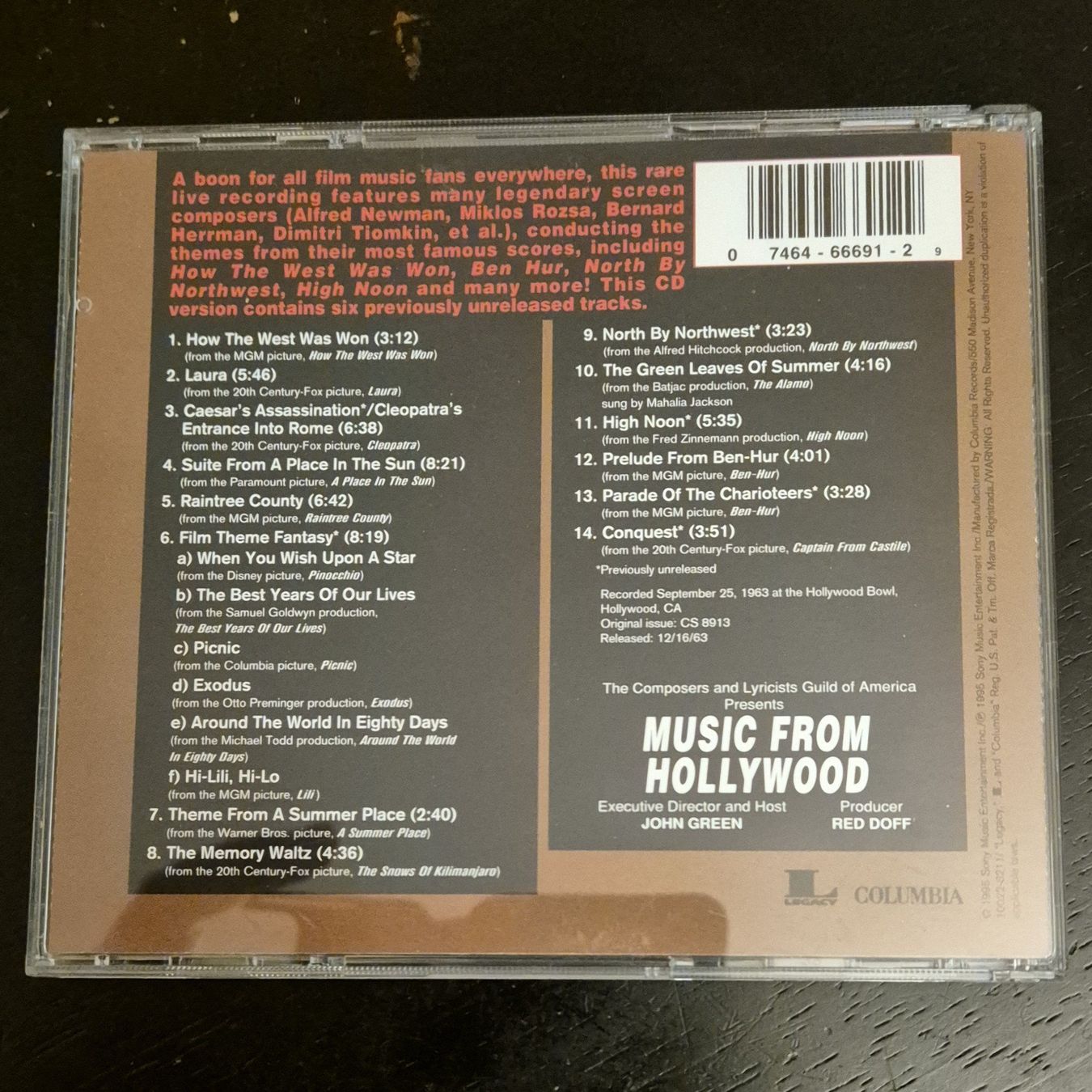 CD: Music from Hollywood / Soundtrack – Usato da Chur venduto da dluli 1