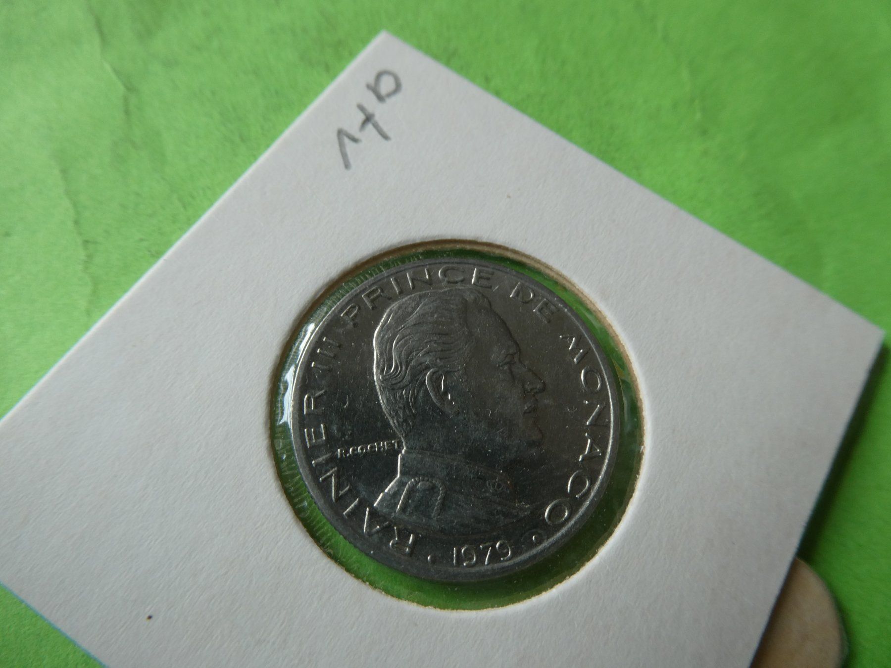 Alle Münzen: Monaco 1979, 1 Franc   unz – Gebraucht aus Hinterforst von Rohusri 1