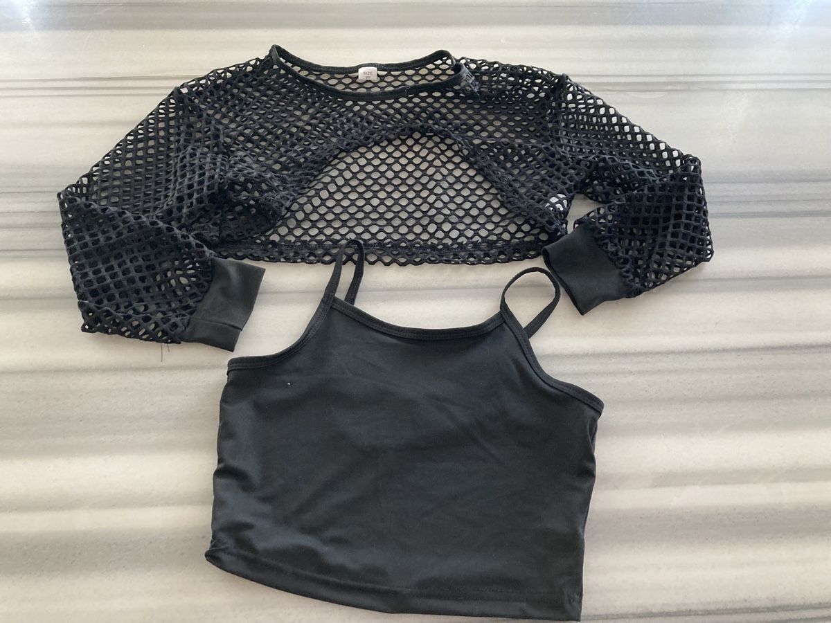 Giacche & Cappotti: Netz Bolero mit Top Schwarz,Gr.134 – Nuovo (secondo la descrizione) da Morschach venduto da leonie87