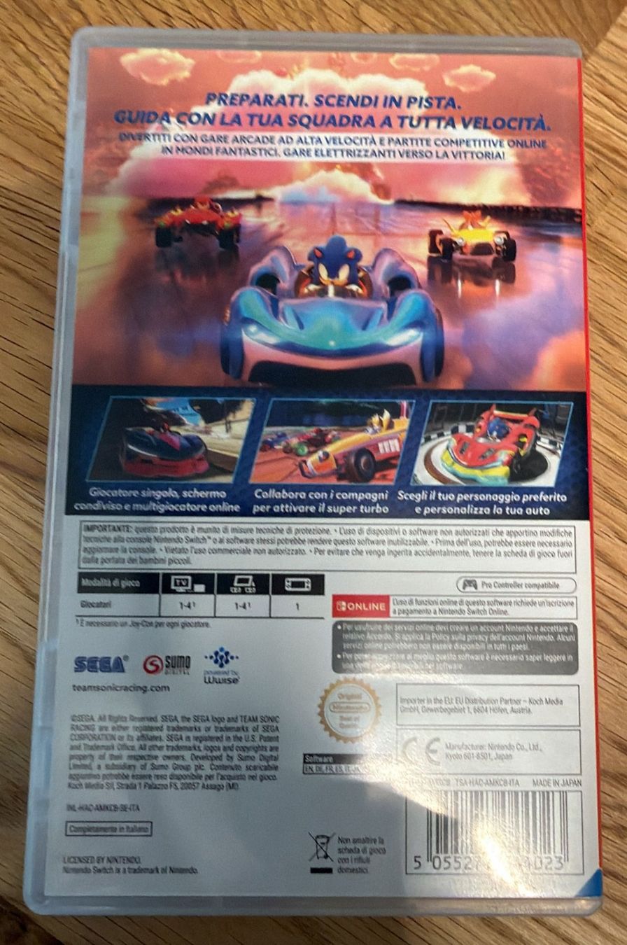 Nintendo Jeux: NINTENDO SWITCH TEAM SONIC RACING – D'occasion à Zürich par Frei-Occasionen 1