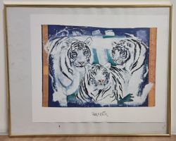 Rolf Knie - 3 Tiger (Kunstdruck)