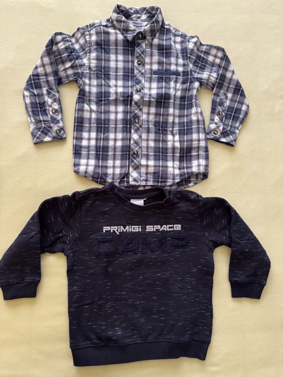 Ensembles coordonnés: Primigi Set Hemd und Pullover dunkelblau Grösse 116 – Neuf (Voir description) à Oberengstringen par lor_8y27