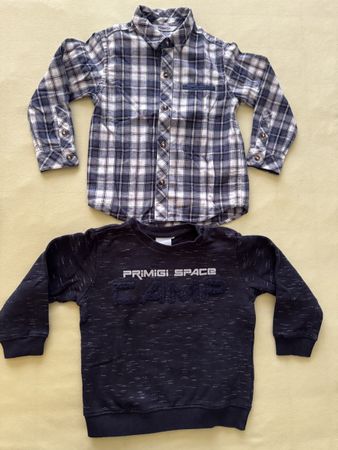 Primigi Set Hemd und Pullover dunkelblau Grösse 116
