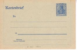 Kartenbrief - deutsches Reich