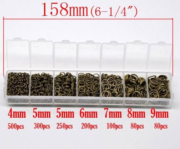 Sonstiges Spielzeug & Basteln: 1510 Stk. Jump Ringli, Ringe 4mm Oesen – Neu und originalverpackt aus Schwanden GL von UHRKNALL 1