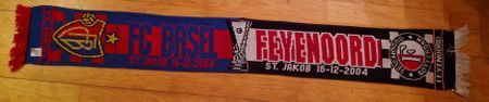 Fussballschal FC Basel gegen Feyenoord 2004
