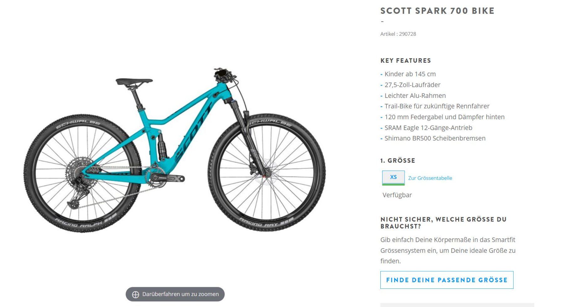 Scott Vélos: Scott Spark 700 – D'occasion à Faulensee par eri_9v79 1