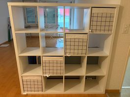 IKEA KALLAX Regal mit faltbaren Fächern