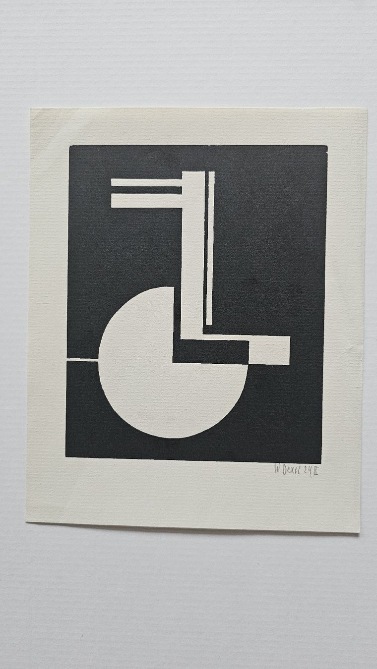 Grafica & Litografie: Walter Dexel(1890-1973) 1924 handsig. 22.5x18cm – Usato da Emmenbrücke venduto da Kunstankaufverkauf