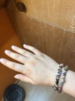 Lot de deux bracelets en pierres naturelles 