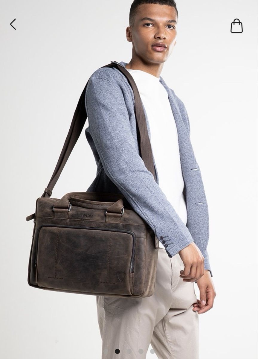 Strellson Borse: Strellson Notebooktasche,neu und unbenutzt,Echtleder – Nuovo e nell'imballaggio originale da Hitzkirch venduto da DM_7 4