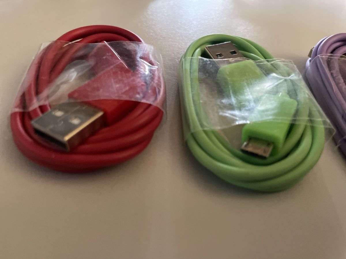 Samsung Cavi: 5 câbles USB multicolores micro USB 🍟 neuf – Nuovo e nell'imballaggio originale da Denges venduto da Ricautomotive 1