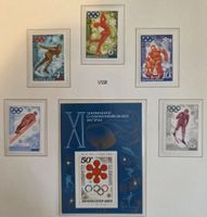 UdSSR 1972 XI. Olympia Sapporo Satz 5V + Block MNH