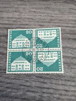 Briefmarken Block 4 Stk Helvetia 20 Rappen Samedan