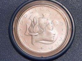 Italien 500 Lire "Olimpiade Los Angeles" 1984 Silber + Zert.