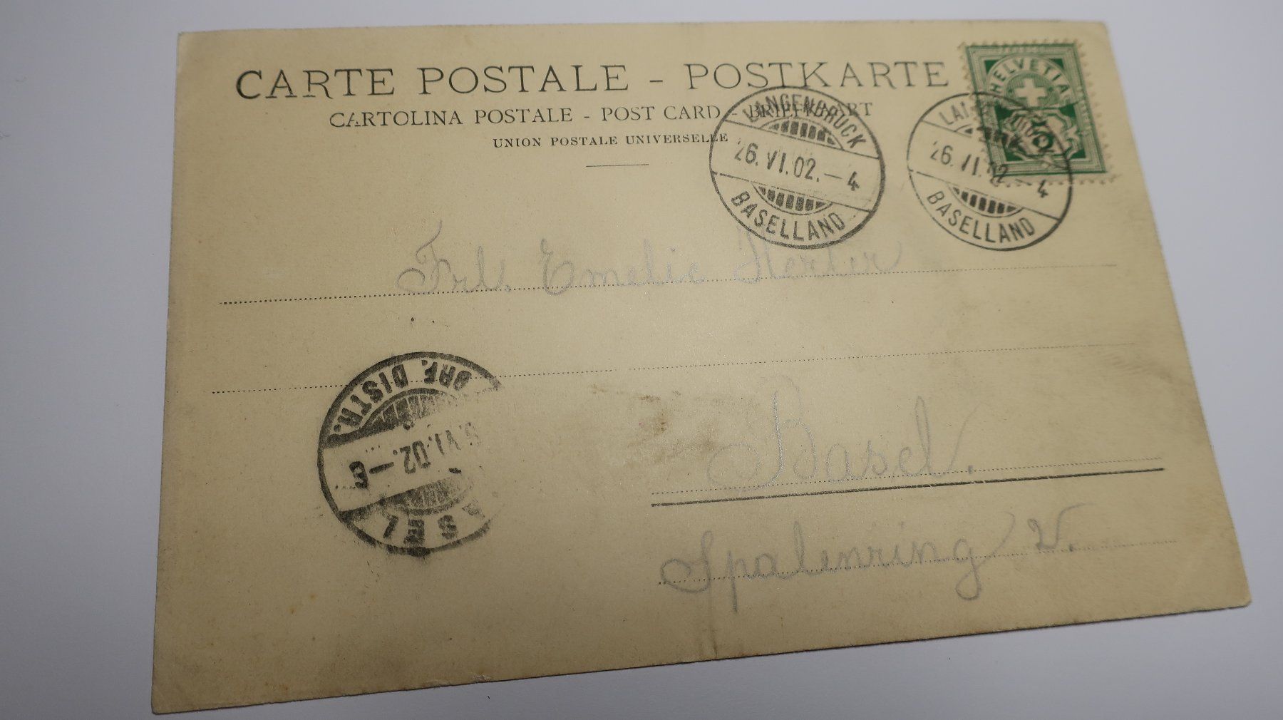 Cartoline postali: Kurhaus Langenbruck  1902 – Usato da Cormoret venduto da Pascalll2001 3
