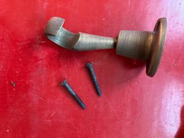 Brausehalterung, antik Messing-Look mit Schrauben Vintage