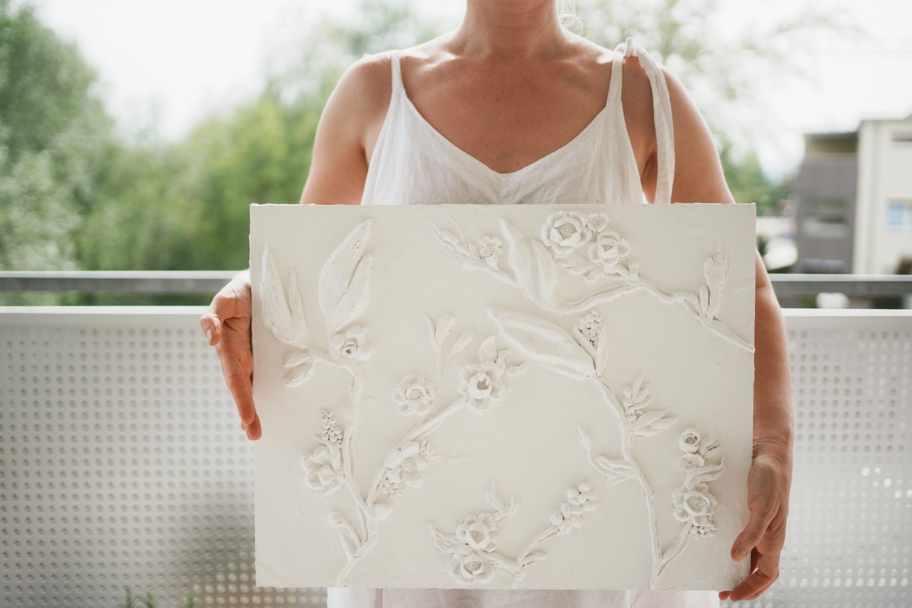 Posters & Illustrations: Gipsrelief Wandbild Botanisch Handarbeit 40x50cm – D'occasion à Volketswil par HeredisAntiques 2