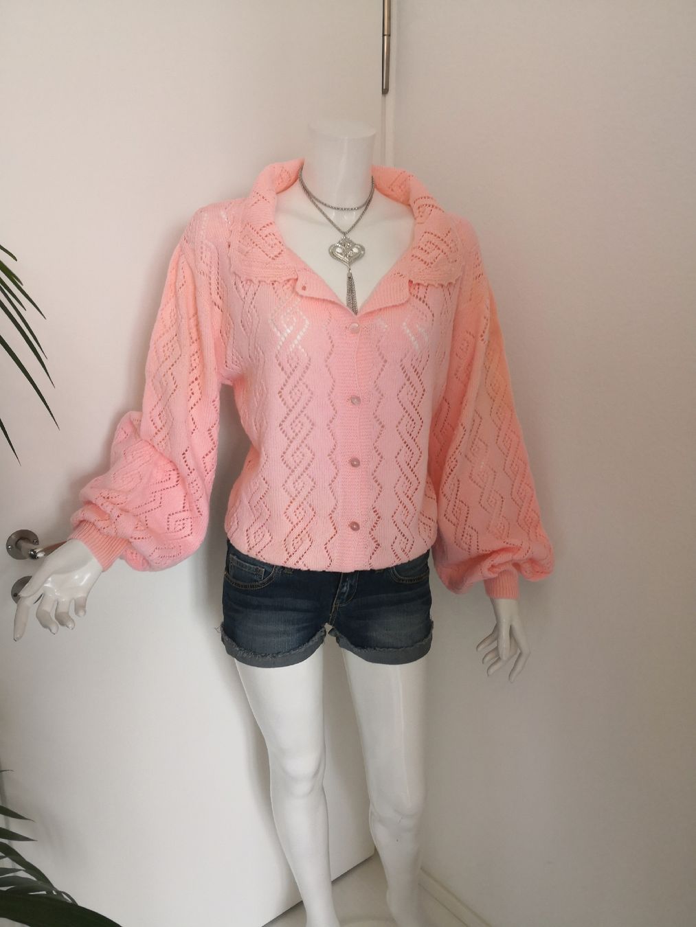Jacken: 🤩HANDGEMACHTE STRICK-JACKE ROSA – Neu (gemäss Beschreibung) aus Olten von Naja-Twins-Twins 1