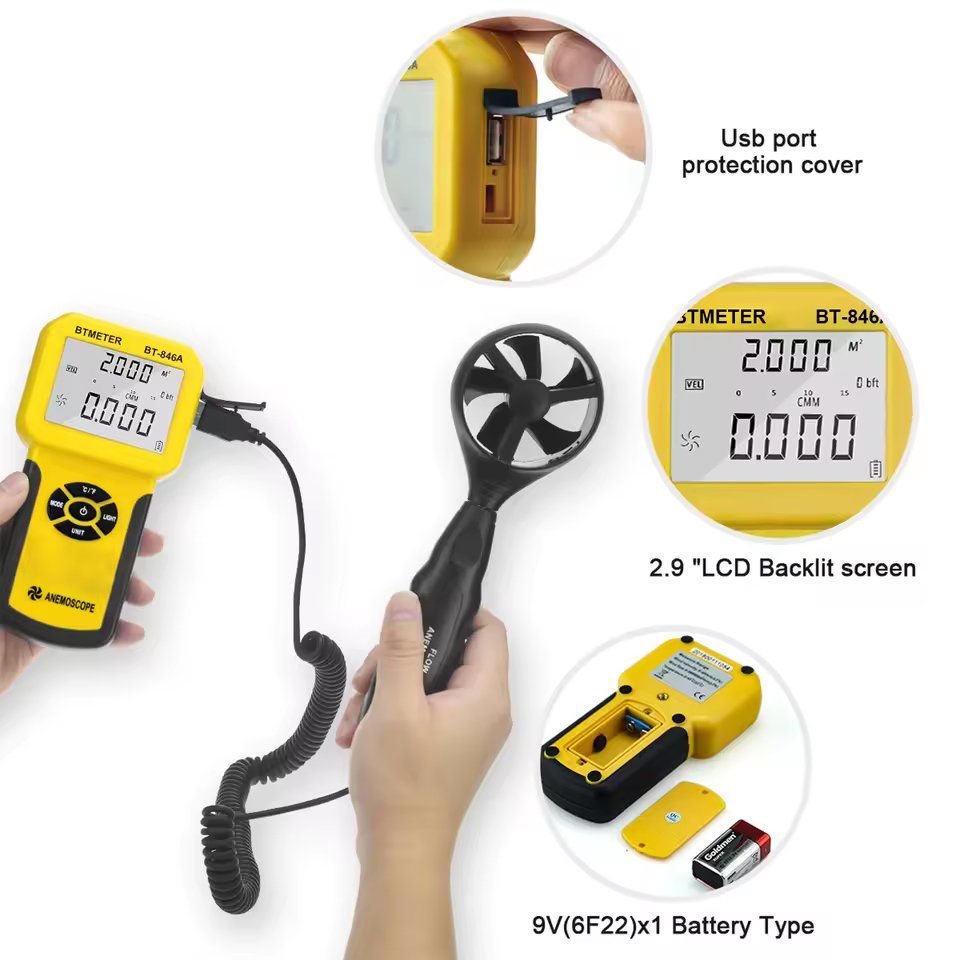 Misurare: NEU Hand-Anemometer Windmesser 0–160 km/h / Anémomètre – Nuovo e nell'imballaggio originale da Isérables venduto da Wishlist 4