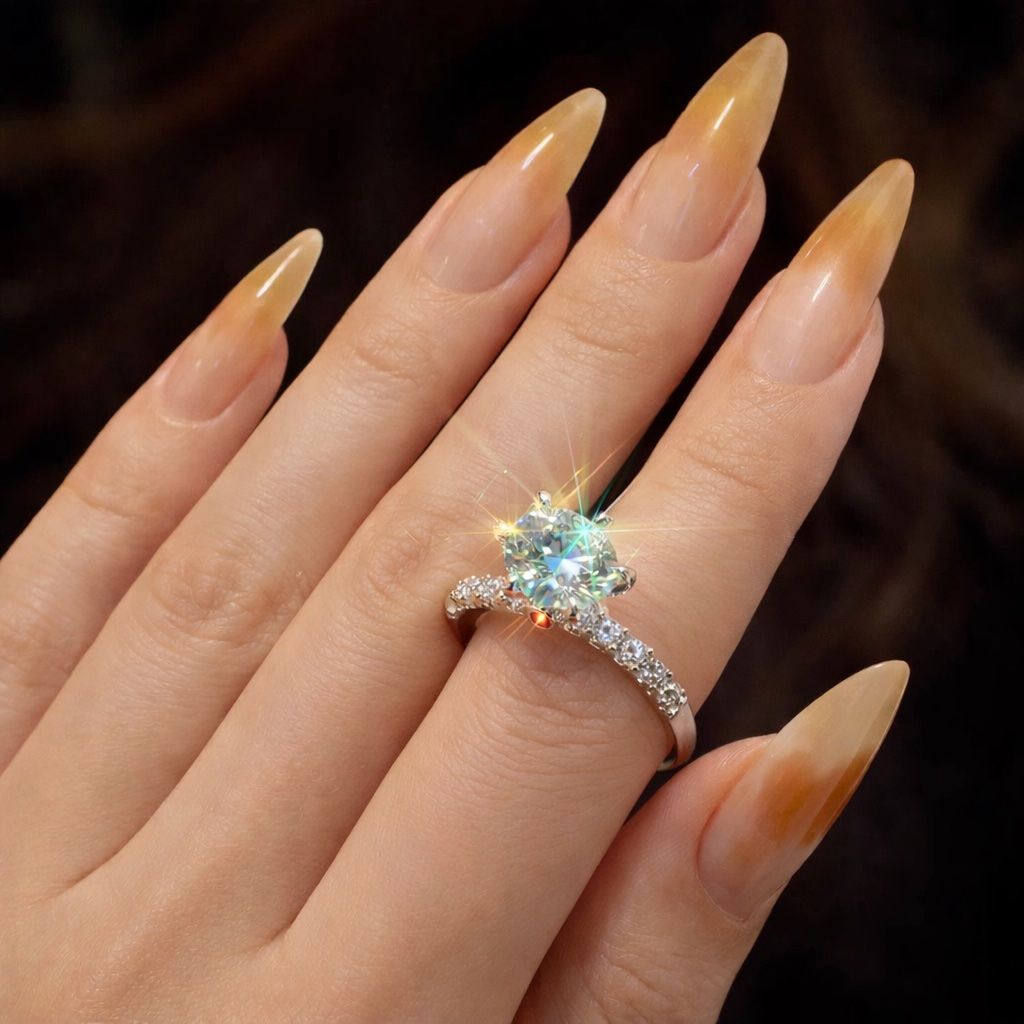 Anelli: Bague Moissanite d’Exception – Nuovo e nell'imballaggio originale da St-Maurice venduto da Sandrinette123 4