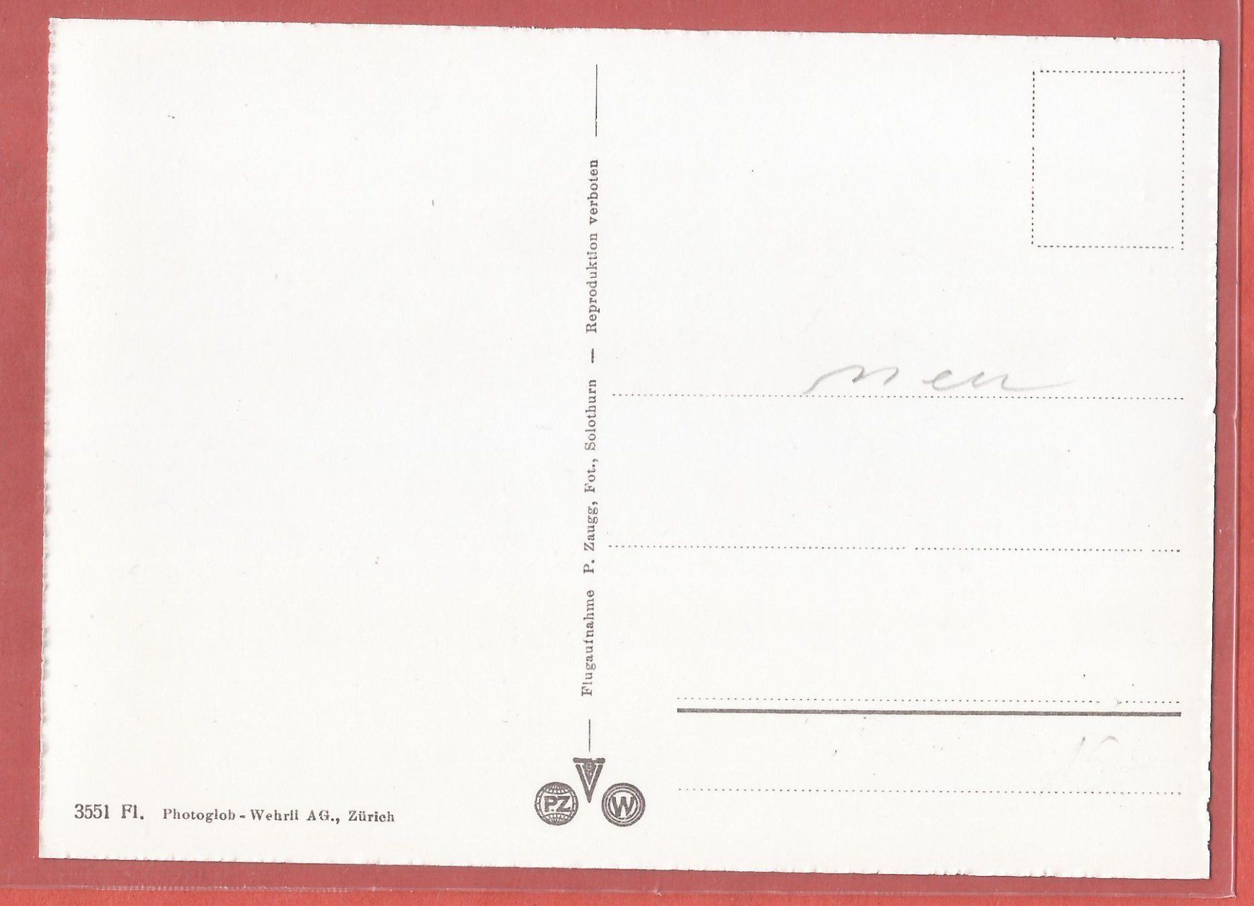 Cartoline postali: Egg ZH - Flugaufnahme ca. 1955 – Usato da Fislisbach venduto da Porano 1