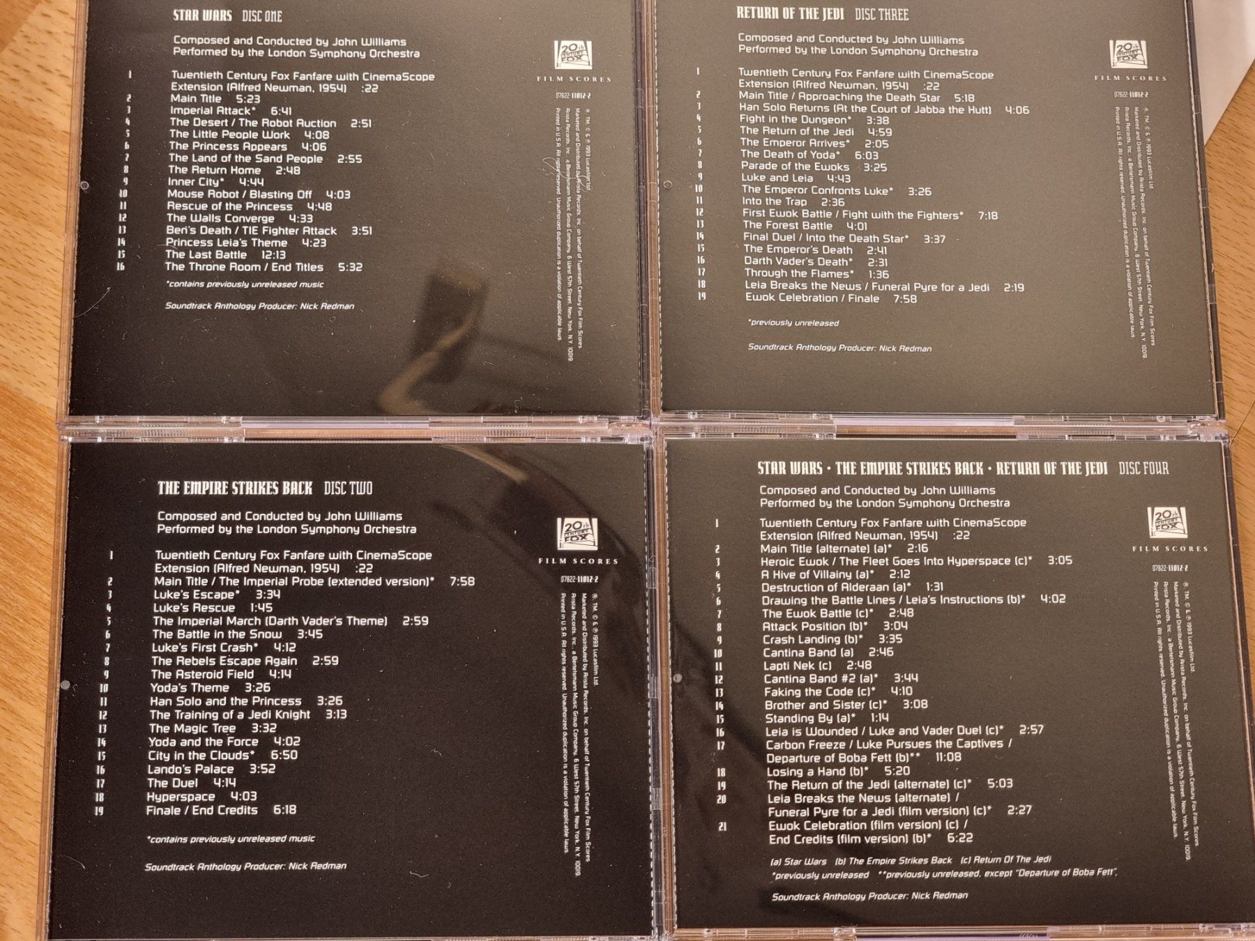 CDs: Star Wars : Anthology 4-CD-Box – Gebraucht aus Villigen von  4