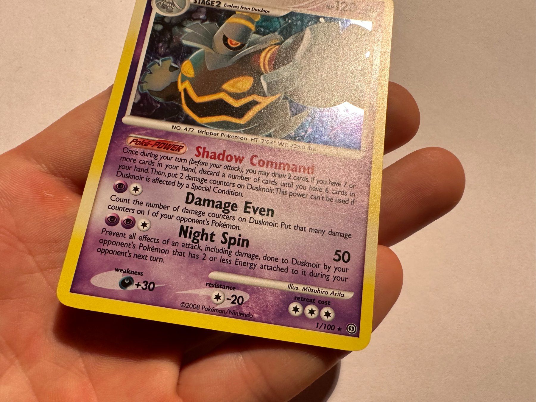 Pokémon Cartes à collectionner: Dusknoir holo D&P Stormfront EN – D'occasion à Hagendorn par Pokecollectorch 1