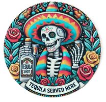 Tequila served here -   Blechschild  (neu/OVP)