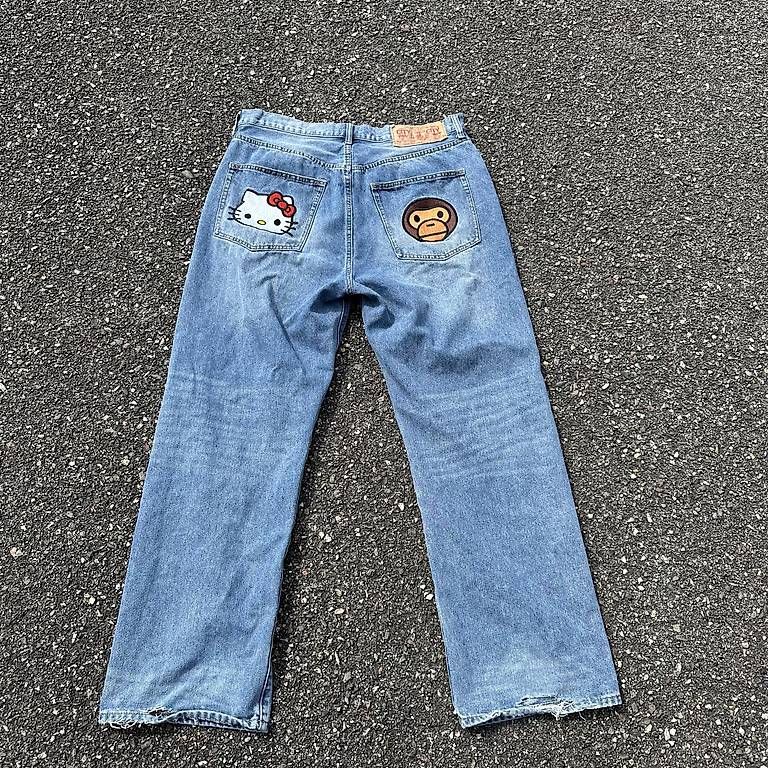 Jeans: Bape x Hello Kitty Jeans – Usato da Hettiswil venduto da mat_8jyn