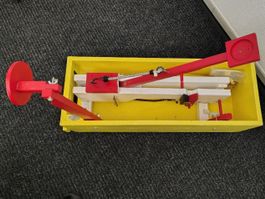 Schokokuss-Schleuder, Holzspielzeug Katapult mechanisch