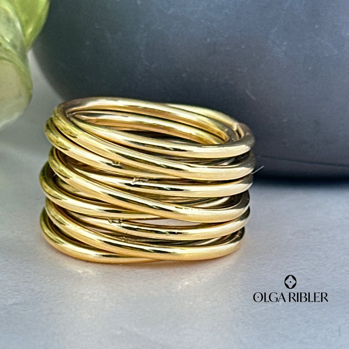 Olga Ribler Anelli: Edelstahl 16 mm  Statement  Ring  Ringgrösse 60 – Nuovo (secondo la descrizione) da Luzern venduto da byolgaribleroutlet 4