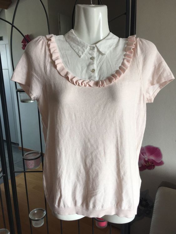 pyjama coton femme NAF NAF blanc/orange, taille M, L, XL, neuf en boîte