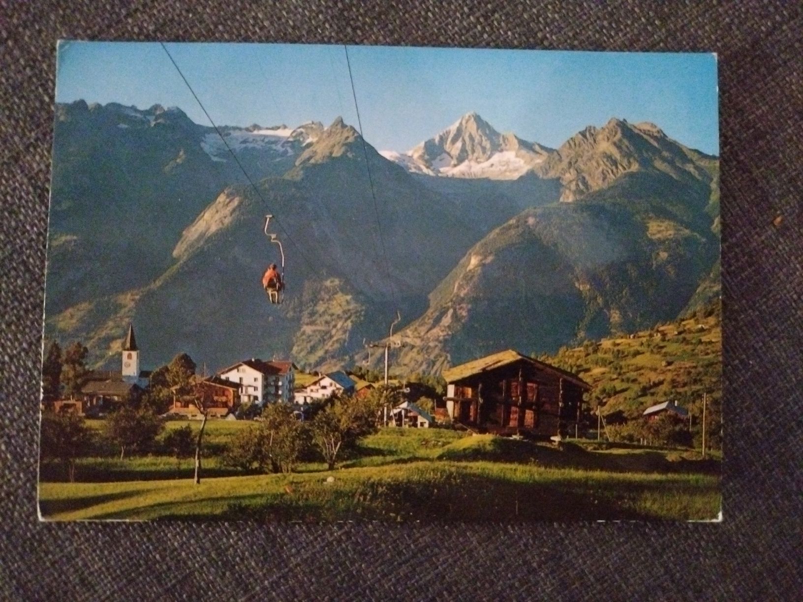 Cartes postales: Unterbäch Valais, station de ski, 1947 – D'occasion à Farvagny-le-Grand par LaCaverne